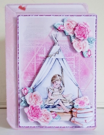 One More Chapter Book Shaped Mini Page Kit by Pam Stubley