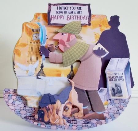 Give Us a Clue Sherlock! 1 Rocker Card Mini Kit by Pam Stubley
