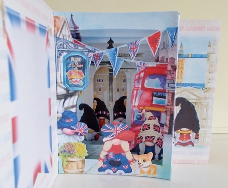 Gnome Place Like London Storybook Pop Up Tunnel Card & Envelope Kit by Pam Stubley