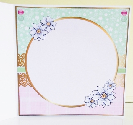 7x7 Beautiful Blossoms Blank Insert  by Pam Stubley