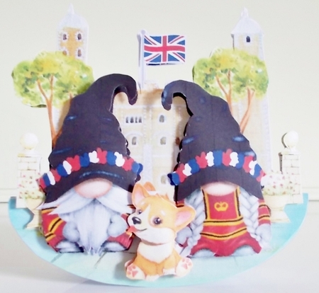 Gnome Place Like London 1 Rocker Card Mini Kit by Pam Stubley