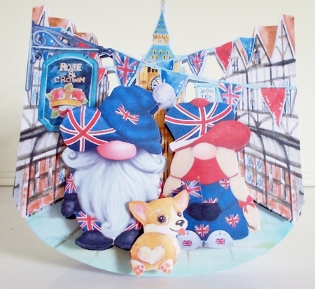 Gnome Place Like London 5 Rocker Card Mini Kit by Pam Stubley