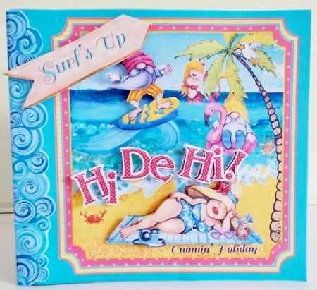 Hi De Hi Its a Gnomin Holiday Storybook Pop Up Tunnel Card & Envelope Kit by Pam Stubley