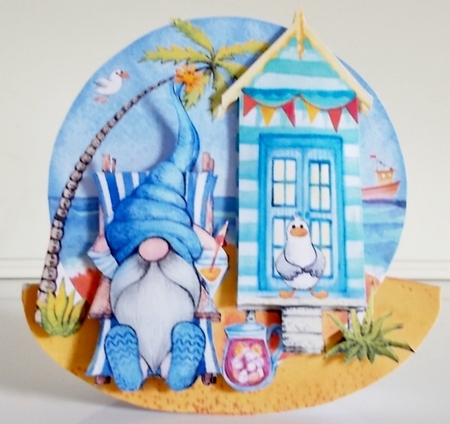 Hi De Hi Its a Gnomin Holiday 4 Rocker Card Mini Kit by Pam Stubley