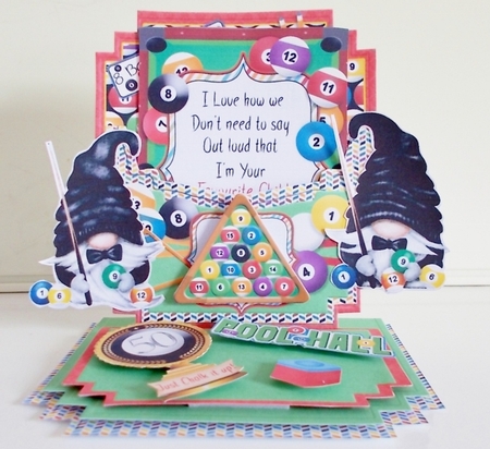 Its All a Load of Balls! Pocket Easel Card by Pam Stubley