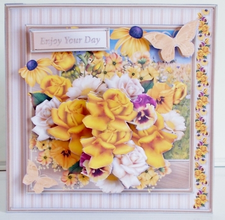Summer Gold - Decoupage Card Mini Kit by Pam Stubley