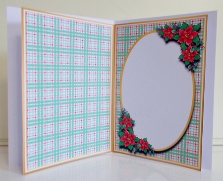 A5 Happy Christmas to you all Blank Insert  by Pam Stubley