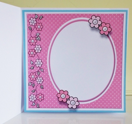 8x8 Pink Passion Handbag Card Blank Insert & Gift Card  by Pam Stubley