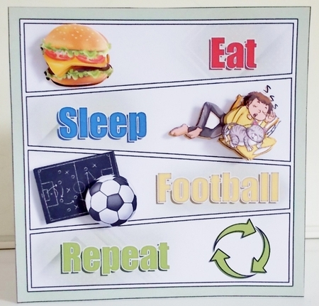 Eat, Sleep, Football, Repeat! by Pam Stubley