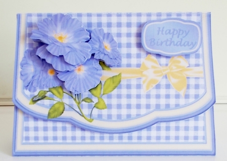 Forget Me Nots - Flapover Card Mini Kit by Pam Stubley