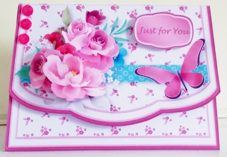 Rosy Posy - Flapover Card Mini Kit by Pam Stubley