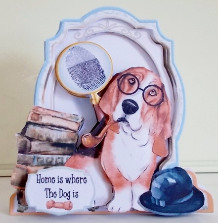 Its a Ruff Life 3  Shaped 6x6 Card & Envelope Kit by Pam Stubley