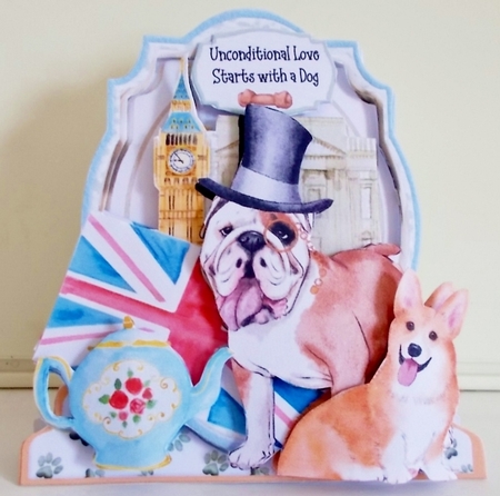 Its a Ruff Life 6  Shaped 6x6 Card & Envelope Kit by Pam Stubley