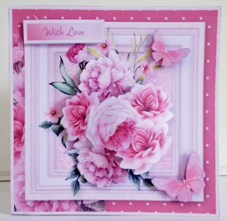 Vintage Bouquet - Framed Picture Card Mini Kit by Pam Stubley