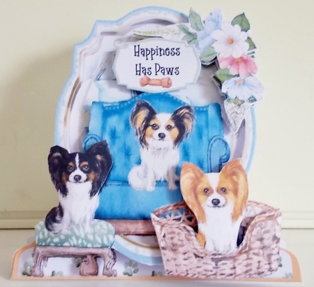 Its a Ruff Life 7  Shaped 6x6 Card & Envelope Kit by Pam Stubley