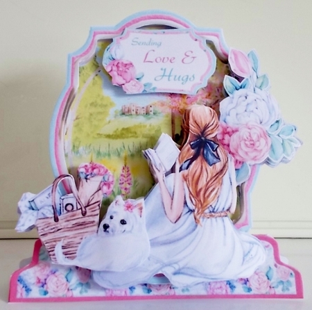 Tranquil Summer 3 Shaped 6x6 Card & Envelope Kit by Pam Stubley