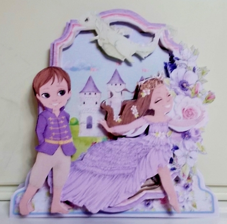 Once Upon a Princess 2 Shaped 6x6 Card & Envelope Kit by Pam Stubley
