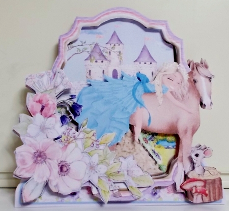 Once Upon a Princess 3 Shaped 6x6 Card & Envelope Kit by Pam Stubley