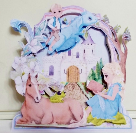 Once Upon a Princess 4 Shaped 6x6 Card & Envelope Kit by Pam Stubley