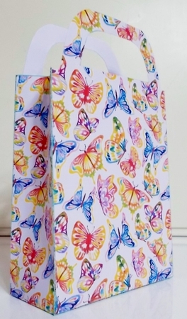 Multi coloured butterfly gift bag 3 by Pam Stubley