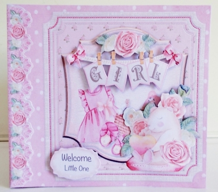 Cute as a Button 1  Storybook Pop Up Tunnel Card & Envelope Kit by Pam Stubley