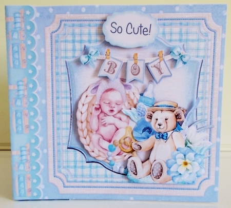 Cute as a Button 2  Storybook Pop Up Tunnel Card & Envelope Kit by Pam Stubley