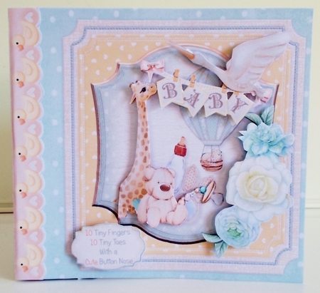Cute as a Button 3  Storybook Pop Up Tunnel Card & Envelope Kit by Pam Stubley