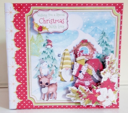 Holiday Gnomes   Storybook Pop Up Tunnel Card & Envelope Kit by Pam Stubley