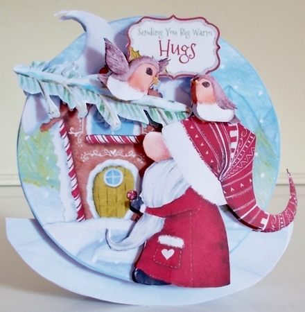 Holiday Gnomes 3 Rocker Card Mini Kit by Pam Stubley