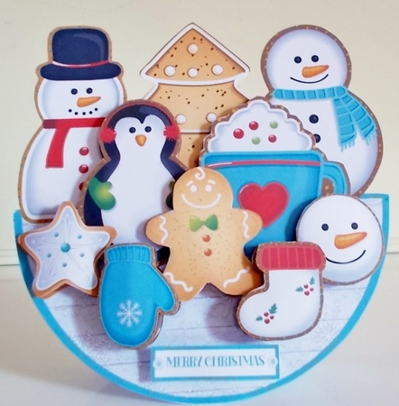 CHRISTMAS COOKIES rocker card by Pam Stubley