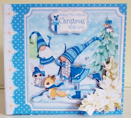 Holiday Gnomes 2   Storybook Pop Up Tunnel Card & Envelope Kit by Pam Stubley