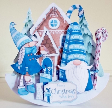 Holiday Gnomes 5 Rocker Card Mini Kit by Pam Stubley