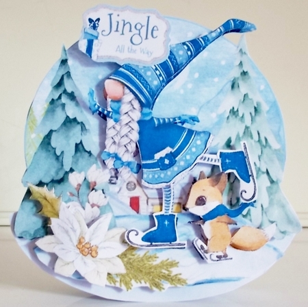 Holiday Gnomes 6 Rocker Card Mini Kit by Pam Stubley