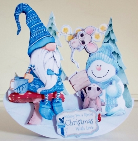 Holiday Gnomes 7 Rocker Card Mini Kit by Pam Stubley