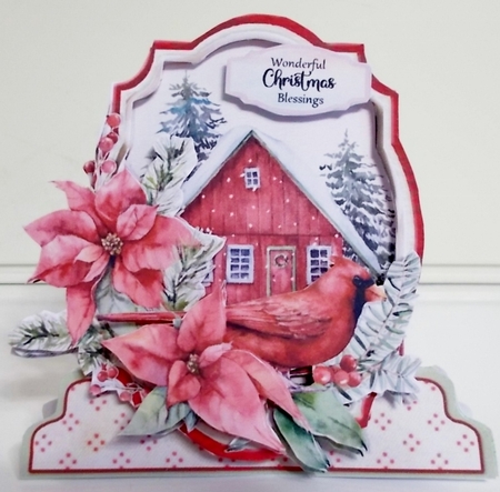 The Spirit of Christmas 1B Shaped 6x6 Card & Envelope Kit by Pam Stubley