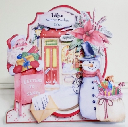 The Spirit of Christmas 1C Shaped 6x6 Card & Envelope Kit by Pam Stubley