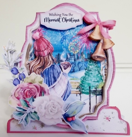 The Spirit of Christmas 3C Shaped 6x6 Card & Envelope Kit by Pam Stubley