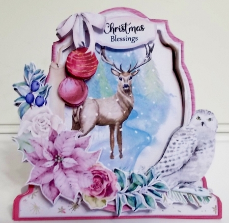 The Spirit of Christmas 3D Shaped 6x6 Card & Envelope Kit by Pam Stubley