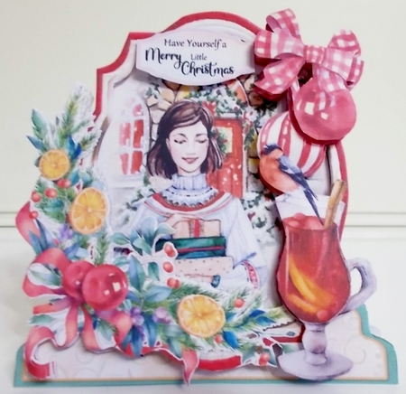 The Spirit of Christmas 4D Shaped 6x6 Card & Envelope Kit by Pam Stubley