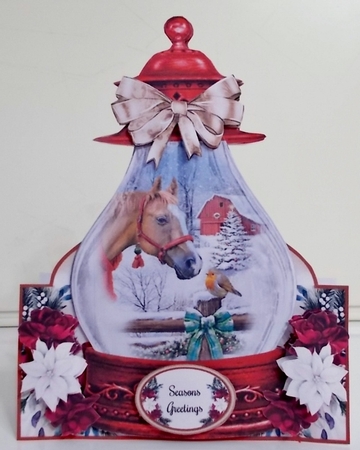 Robin Christmas Lantern 02 Shaped Mini Page Kit  by Pam Stubley