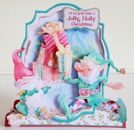 Elf & Safety at Work 2 Shaped 6x6 Card & Envelope Kit by Pam Stubley
