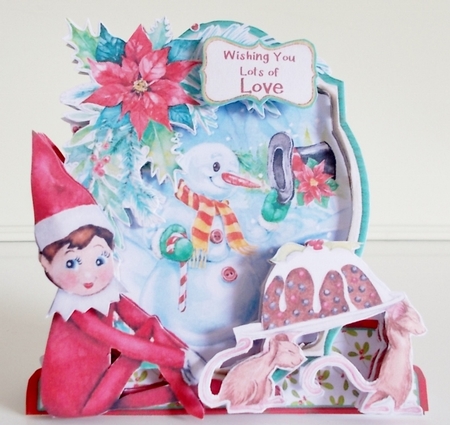 Elf & Safety at Work 4 Shaped 6x6 Card & Envelope Kit by Pam Stubley