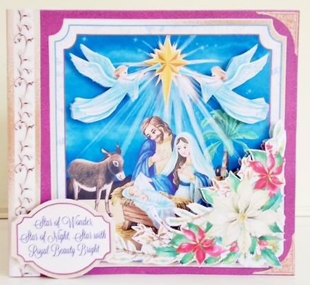 Love Came Down At Christmas  Storybook Pop Up Tunnel Card & Envelope Kit by Pam Stubley
