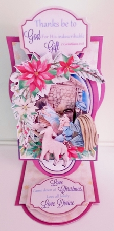 Love Came Down at Christmas 3 Fold Up Easel Card Kit by Pam Stubley