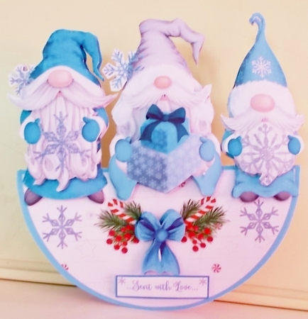 SNOWFLAKE GNOMES - ROCKER CARD by Pam Stubley