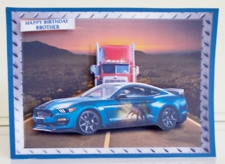 FAST CAR 2 - quick card by Pam Stubley