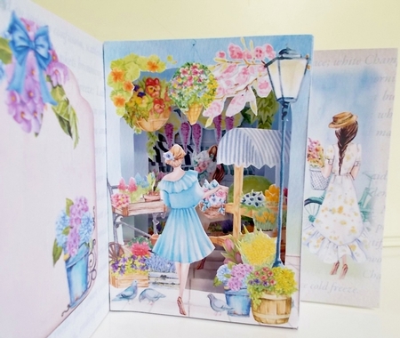 Vintage Market  Storybook Pop Up Tunnel Card & Envelope Kit by Pam Stubley
