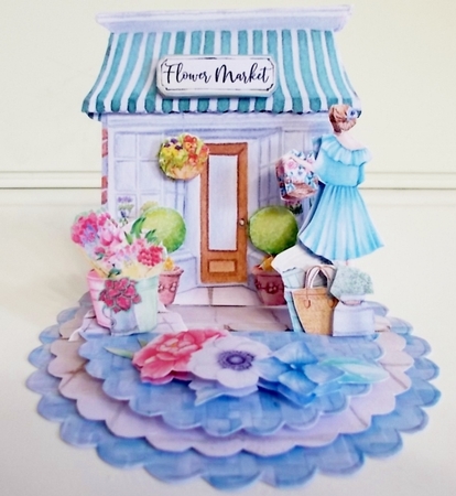Vintage Flower Market 1 Triple Easel Card Kit by Pam Stubley