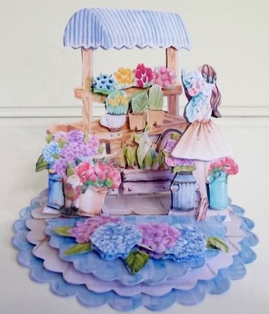 Vintage Flower Market 2 Triple Easel Card Kit by Pam Stubley
