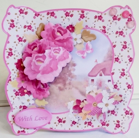Country Cottage - Shaped Card Mini Kit by Pam Stubley